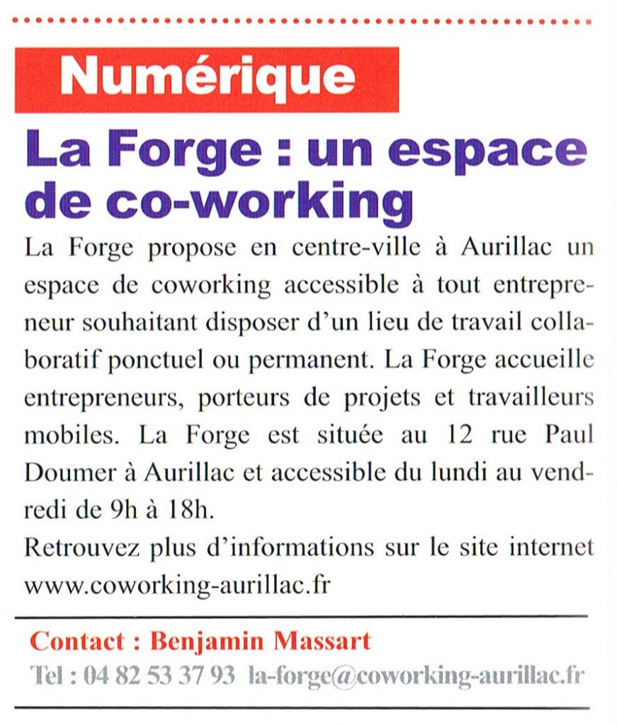 La forge - un espace collaboratif de coworking